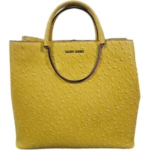 Sassy Jones Textured Yellow Hand Bag